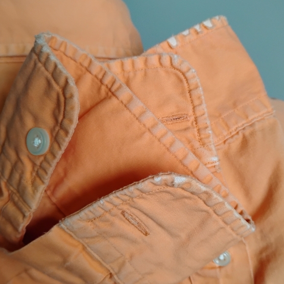 Ralph Lauren Cotton Poplin Button Down Shirt Orange Classic Fit Preppy Size L - Picture 10 of 17